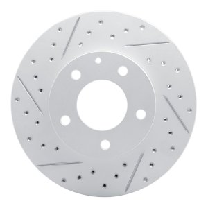 Mazda Mpv Brake Rotor (1) - Front Left - DFC - Drilled & Slotted Geoperformance - `95-`06