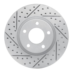 Mazda 3 Brake Rotor (1) - Front Left - DFC - Geoperformance Drilled & Slotted - `04-`15