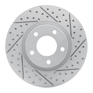 Mazda 3 Brake Rotor (1) - Front Right - DFC - Drilled & Slotted Geoperformance - `04-`15