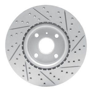 Mazda MX-5 Miata Brake Rotor (1) - Front Left - DFC - Drilled & Slotted Geoperformance - `16-`25
