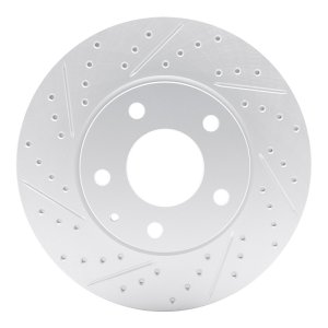 Mazda 3 Brake Rotor (1) - Front Left - DFC - Drilled & Slotted Geoperformance - `19-`25