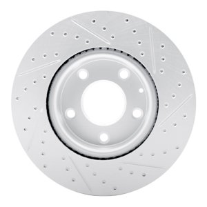 Mazda 3 Brake Rotor (1) - Front Left - DFC - Drilled & Slotted Geoperformance - `19-`25