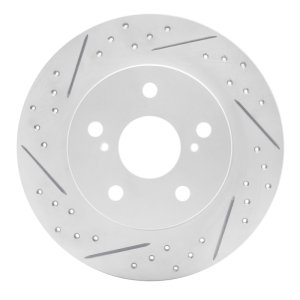 Scion Tc Brake Rotor (1) - Rear Left - DFC - Drilled & Slotted Geoperformance - `11-`16