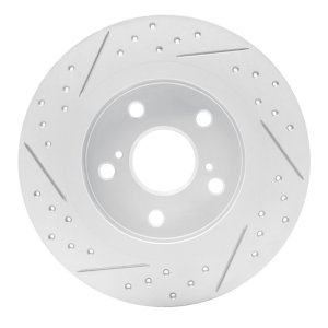 Scion Tc Brake Rotor (1) - Rear Right - DFC - Drilled & Slotted Geoperformance - `11-`16