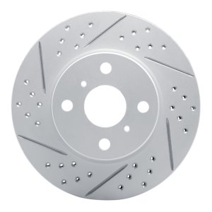 Scion iQ Brake Rotor (1) - Front Left - DFC - Drilled & Slotted Geoperformance - `12-`15