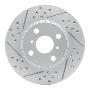 Scion Xa Brake Rotor (1) - Front Left - DFC - Drilled & Slotted Geoperformance - `04-`06