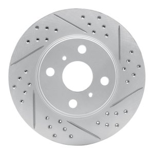 Scion Xb Brake Rotor (1) - Front Right - DFC - Geoperformance Rotor - Drilled and Slotted - `04-`06