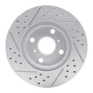 Scion Xb Brake Rotor (1) - Front Right - DFC - Geoperformance Rotor - Drilled and Slotted - `04-`06