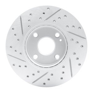 Mazda 2 Brake Rotor (1) - Front Right - DFC - Geoperformance Rotors - Drill & Slot - `16-`25
