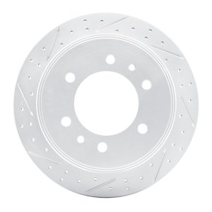 Hummer H3T Brake Rotor (1) - Rear Left - DFC - Drilled & Slotted - `06-`10