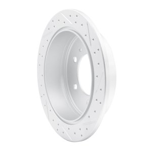 Hummer H3T Brake Rotor (1) - Rear Left - DFC - Drilled & Slotted - `06-`10