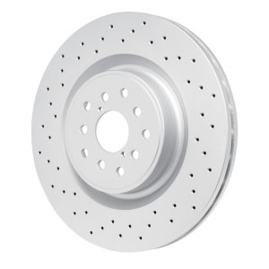 Subaru WRX STI Brake Rotor (1) - Front - DFC - Geomet Coated Rotors - Drilled - `18-`25 Subaru WRX STI Brake Rotor (1) - Front - DFC - Geomet Coated Rotors - Drilled - `18-`25