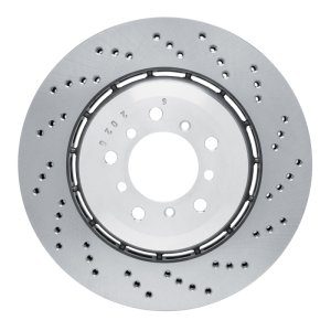BMW Z4 Brake Rotor (1) - Right Front - DFC - Hi-Carbon Alloy Geomet Coated Rotor - Drilled - `06-`08