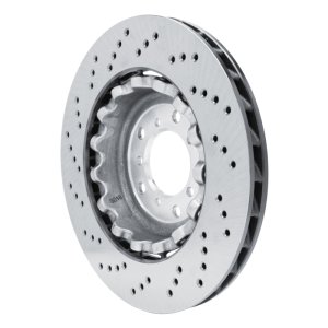 BMW Z4 Brake Rotor (1) - Right Front - DFC - Hi-Carbon Alloy Geomet Coated Rotor - Drilled - `06-`08