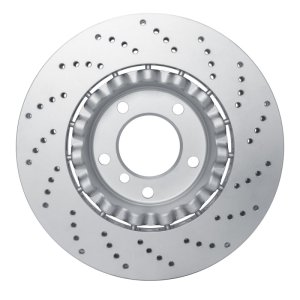 BMW 330i Brake Rotor (1) - Left Front - DFC - Hi-Carbon Alloy Geomet Coated - Drilled - `01-`08 BMW 330i Brake Rotor (1) - Left Front - DFC - Hi-Carbon Alloy Geomet Coated - Drilled - `01-`08