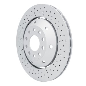 Audi RS6 Brake Rotor (1) - Right Rear - DFC - Hi-Carbon Alloy, Drilled, Geomet Coated - `03-`04 Audi RS6 Brake Rotor (1) - Right Rear - DFC - Hi-Carbon Alloy, Drilled, Geomet Coated - `03-`04