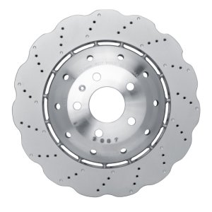 Audi R8 Brake Rotor (1) - Front - DFC - Drilled Hi-Carbon Alloy Geomet Coated - `13-`24