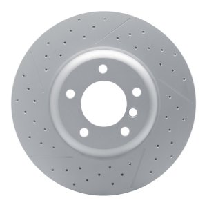 BMW 135IS Brake Rotor (1) - Front - DFC - Dimp & Slot - 2013