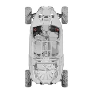 Can-Am X3 Speaker Panel Enclosures - Left + Right - DS18 - CA-X3DS6LDV2 - Black - `17-`23