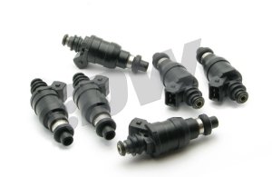 Nissan Skyline GTR Fuel Injector Set (6 Cyl) - DeatschWerks - 800cc Top Feed Low Impedance - `89-`02