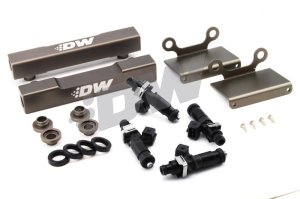 Subaru WRX STI Fuel Rail Conversion Kit - DeatschWerks - Side Feed to Top Feed with 1200cc Injectors - `04-`06