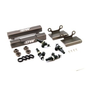 Subaru WRX STI Fuel Rail Upgrade Kit - DeatschWerks - Side Feed to Top Feed Conversion with 1500cc Injectors - `04-`06
