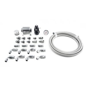 Chevrolet Camaro Fuel Pump Plumbing Kit - DeatschWerks - X2 Series PTFE -8AN Feed -6AN Return - `10-`15