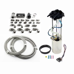 GMC Sierra 3500 Fuel Pump - DeatschWerks - DW400 Pump Module w/PTFE Fuel Lines - `99-`04