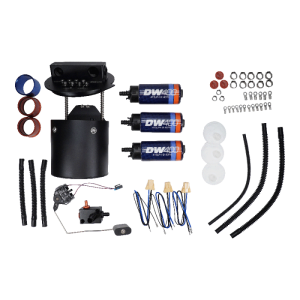Ford Mustang Fuel Pump Module Kit - DeatschWerks - X3 Series with Triple DW400 Fuel Pumps - `11-`24