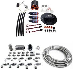 Ford Mustang Fuel Pump Module Kit - DeatschWerks - X3 Module with DW430C Pump and Plumbing Kit - `98-`04
