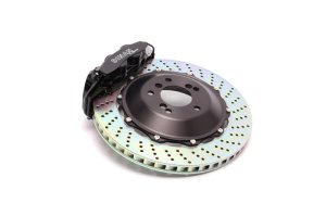 BMW M3 Brake Kit - Front - Dinan - Drilled Rotors + Dinan-spec Pads + 6-Piston Aluminum Calipers - Black - `01-`06 BMW M3 Brake Kit - Front - Dinan - Drilled Rotors + Dinan-spec Pads + 6-Piston Aluminum Calipers - Black - `01-`06