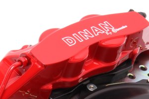BMW M3 Brake Kit - Front - Dinan - St1 Brake Kit + Drilled Rotors - Red - `15-`21