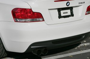 BMW 135is Performance Exhaust - Rear - Dinan - Axle Back, Freeflow - Black - 2013