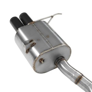 BMW M3 Performance Exhaust - Rear - Dinan - Axleback, Freeflow, Helmholtz Chamber, Polished, Black Tips - Black - `08-`13