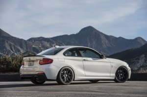 BMW M235i Performance Exhaust - Dinan - Axleback, Black Tips, Freeflow - Black - `14-`16