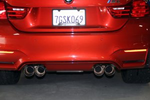 BMW M3 Performance Exhaust - Dinan - Axleback - Free Flow - Polished - `15-`20