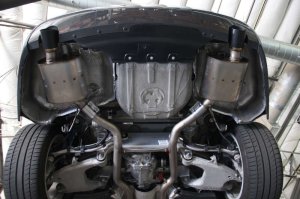 BMW 535i Performance Exhaust - Dinan - Axle Back, Helmholtz Chamber - Black - `11-`16