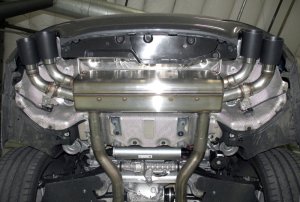 BMW M550i xDrive Performance Exhaust - Dinan - Axleback, Free Flow - Black - `18-`23