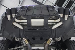 BMW M5 Performance Exhaust - Dinan - Axleback, Freeflow, Black Tips - Black - `18-`23