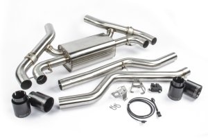 BMW M440i Performance Exhaust - Dinan - Axleback, Quad Tips, T304 Stainless Steel, Black Ceramic Coated - Black - `20-`26