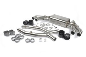 BMW X4M Performance Exhaust - Dinan - Axle Back, Freeflow, Black Ceramic Coated Tips - Black - `20-`25