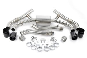 BMW X5 M Performance Exhaust - Dinan - Axle Back + Freeflow + Ceramic Coated Tips - Black - `20-`26
