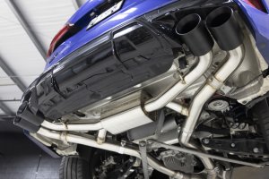 BMW X5 M Competition Performance Exhaust - Dinan - Axleback, Freeflow, Valved, Stainless Steel - Polished Tips - Polished - `20-`26