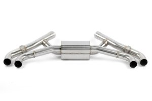 BMW X5 M Competition Performance Exhaust - Dinan - Axleback, Freeflow, Valved, Stainless Steel - Polished Tips - Polished - `20-`26