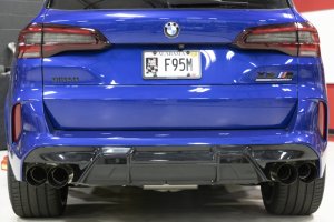 BMW X5 M Competition Performance Exhaust - Dinan - Axleback, Freeflow, Valved, Stainless Steel - Polished Tips - Polished - `20-`26