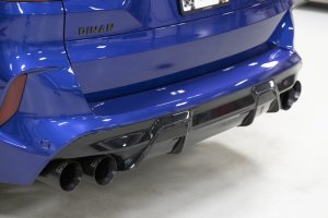 BMW X5 M Competition Performance Exhaust - Dinan - Axleback, Freeflow, Valved, Stainless Steel - Polished Tips - Polished - `20-`26