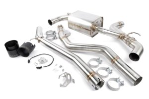 Toyota GR Supra Performance Exhaust - Dinan - Axleback + Valved Cat-Back - Black - `20-`26
