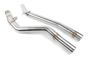 Toyota GR Supra Performance Exhaust - Dinan - Axleback, Valved - Polished - `20-`26