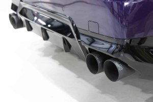 BMW M240i Performance Exhaust - Dinan - Axleback, Freeflow, Quad Tips, Black Ceramic Coated Tips - Black - `23-`26
