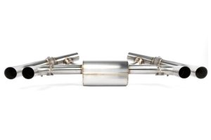 BMW M240i Performance Exhaust - Dinan - Axleback, Freeflow, Quad Tips, Black Ceramic Coated Tips - Black - `23-`26